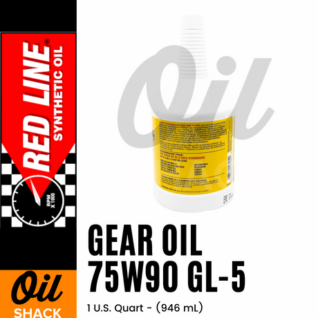 RED LINE 75W90 GL-5 GEAR OIL | 1 QUART