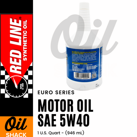 RED LINE 5W40 EURO-SERIES MOTOR OIL (1 QUART)