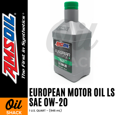 AMSOIL 0W20 LS EUROPEAN FORMULA ENGINE OIL FULLY SYNTHETIC