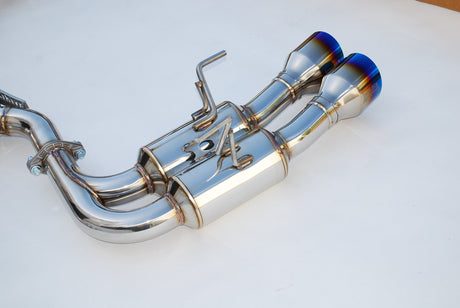 Invidia Gemini R400 Single Layer Cat Back Exhaust w/Titanium Burnt Tips  Subaru WRX/STI 2015+