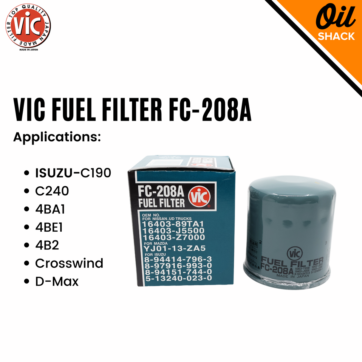 VIC FUEL FILTER FC-208A