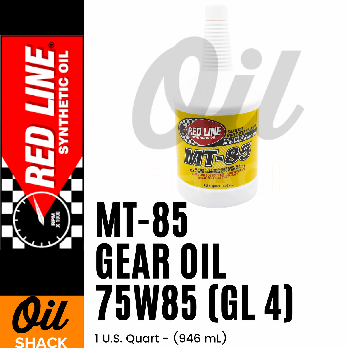 RED LINE MT-85 75W85 GL-4 GEAR OIL | 1 QUART