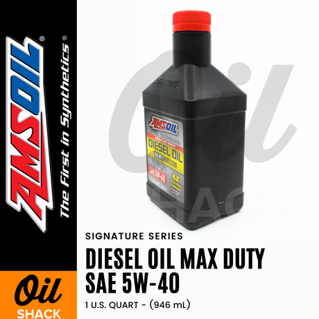 AMSOIL 5W40 DIESEL MAX DUTY ENGINE OIL FULLY SYNTHETIC (1 QUART)