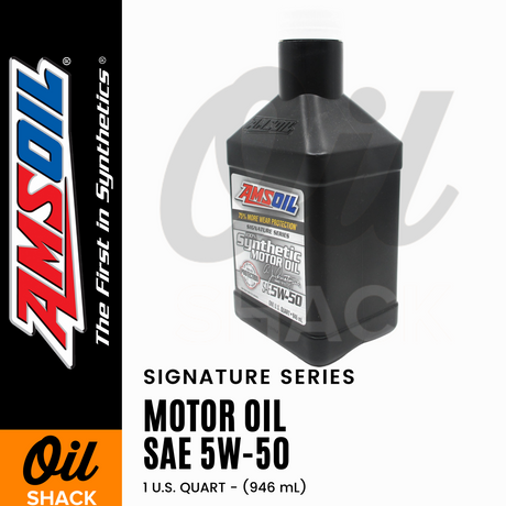 AMSOIL 5W50 SIGNATURE SERIES ENGINE OIL FULLY SYNTHETIC (1 QUART)