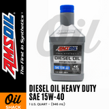 AMSOIL 15W40 DIESEL HEAVY DUTY ENGINE OIL FULLY SYNTHETIC (1 QUART)