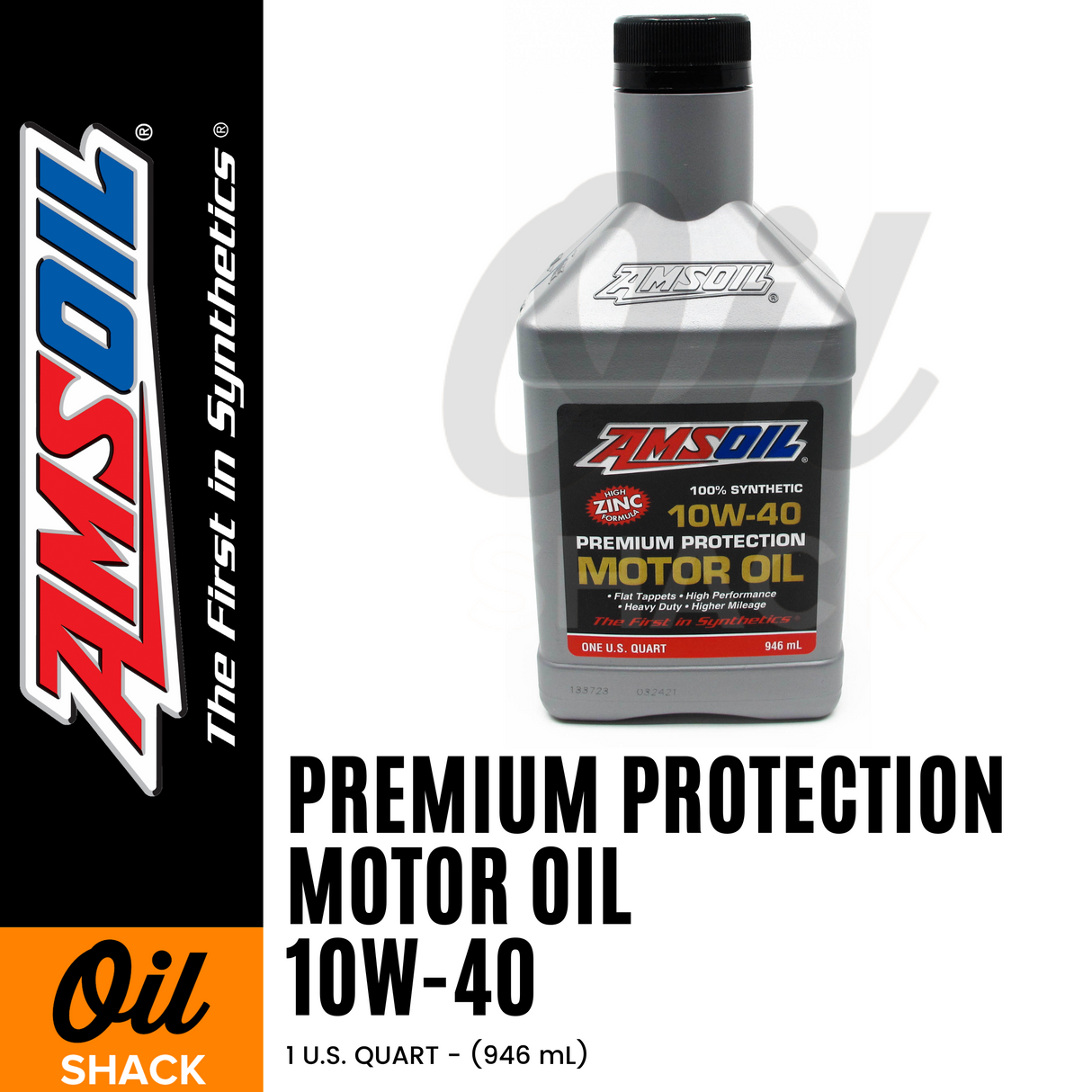 AMSOIL 10W40 PREMIUM PROTECTION ENGINE OIL FULLY SYNTHETIC (1 QUART)