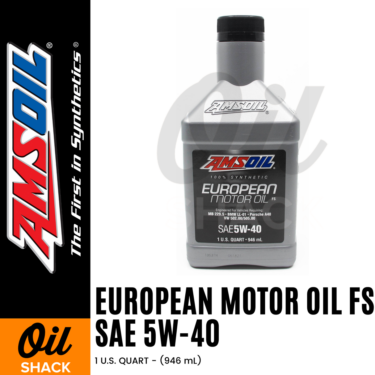 AMSOIL SAE 5W40 FS Synthetic European Motor Oil | 1 QUART