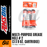 AMSOIL Multi-Purpose Grease NGLI #2 (3x9oz Cartidges)