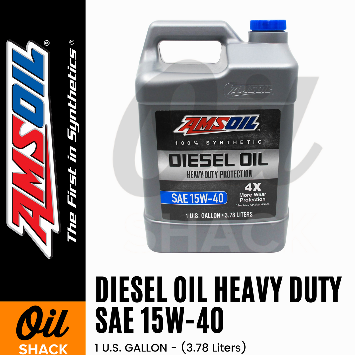 AMSOIL 15W40 DIESEL HEAVY DUTY ENGINE OIL FULLY SYNTHETIC (1 GALLON)