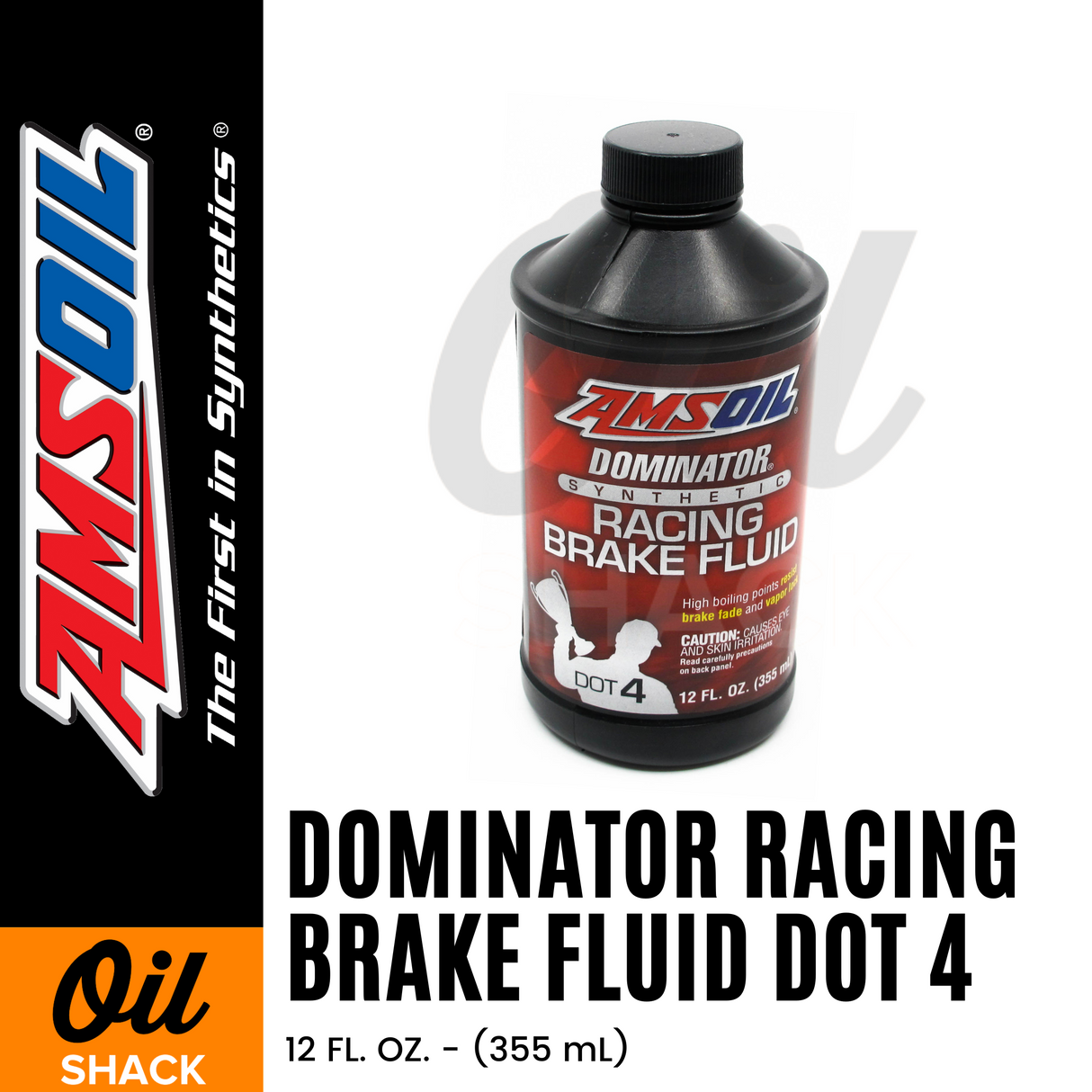 AMSOIL BRAKE FLUID DOMINATOR DOT 4 FULLY SYNTHETIC (12 OUNCES)