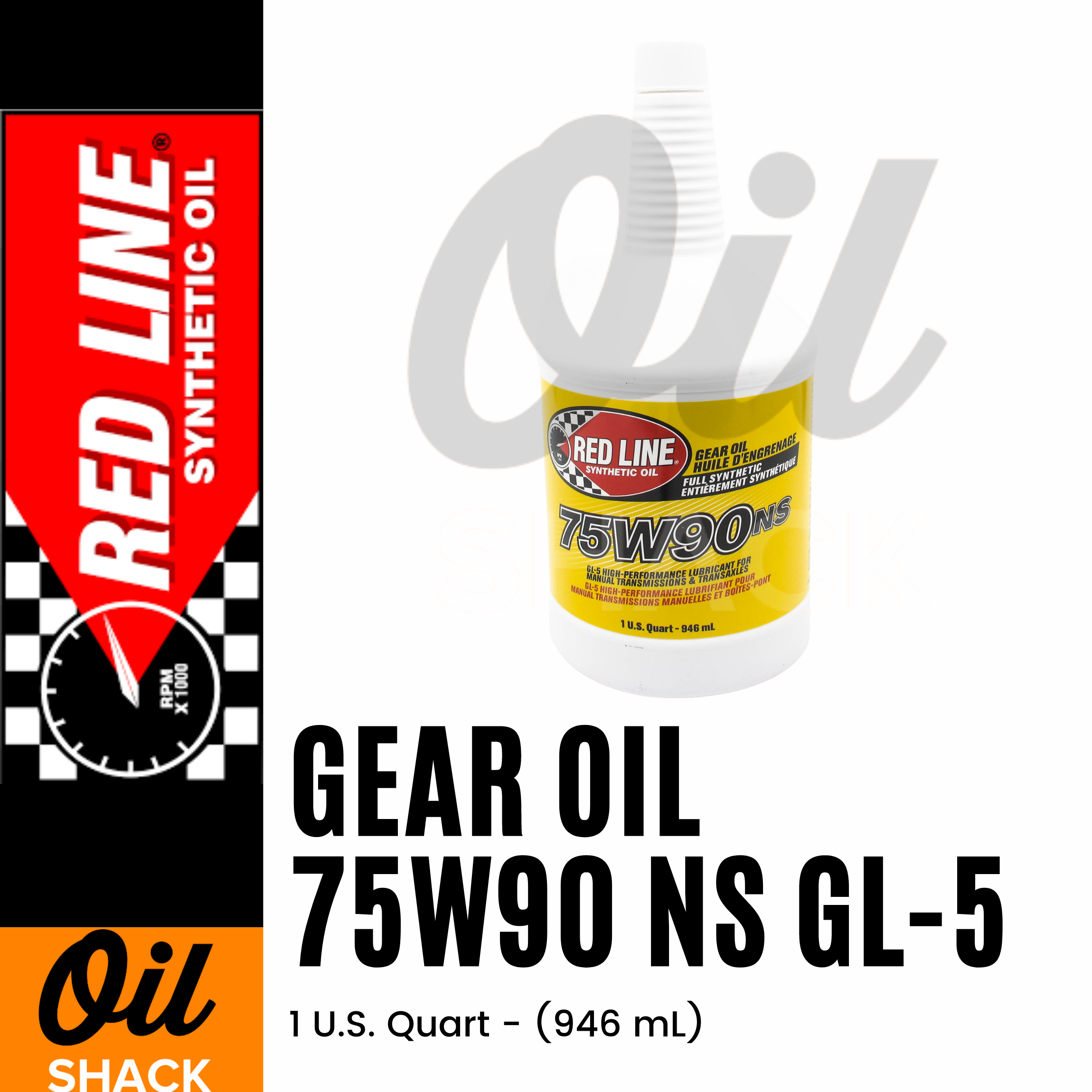 Red Line 75W90 GL-5 - Gear Oil - 1 Quart