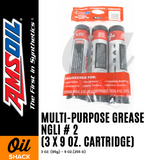 AMSOIL Multi-Purpose Grease NGLI #2 (3x9oz Cartidges)