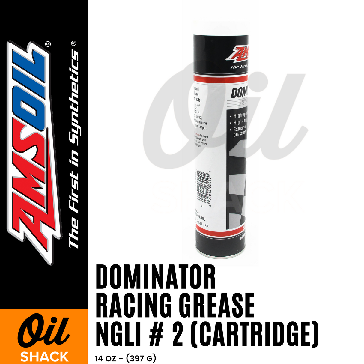 AMSOIL Racing Grease Dominator Series NGLI #2 (14oz Cartridge)