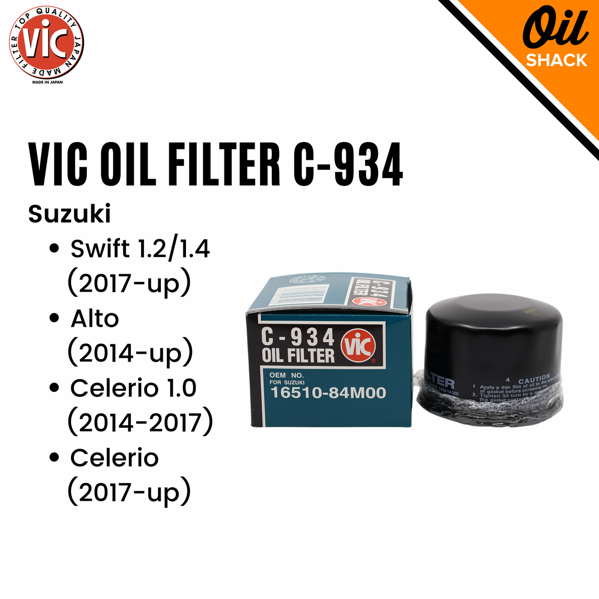 VIC OIL FILTER C-934