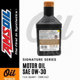 AMSOIL 0W30 SIGNATURE SERIES ENGINE OIL FULLY (1 QUART)