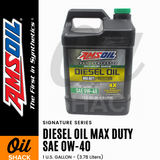 AMSOIL 0W40 DIESEL MAX DUTY ENGINE OIL FULLY SYNTHETIC (1 GALLON)