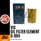 VIC O-004 Oil Filter Element (For Hyundai Accent)